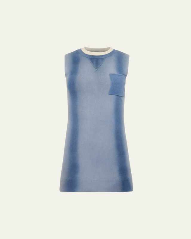 Layered Merino Wool Mini Shift Dress